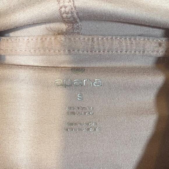 Apana Blush Pink Cowl Neck Athletic Long Sleeve Hooded Sweatshirt Women Sz S - Picture 10 of 11